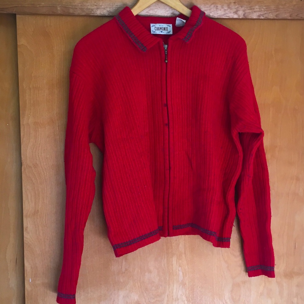 Chamonix Zippered Wool Blend Sweater